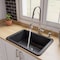 Alfi Brand Black Matte 27"x18" Fireclay Undermount/Drop In Firelcay Kitchen Sink ABF2718UD-BM - alternate 1